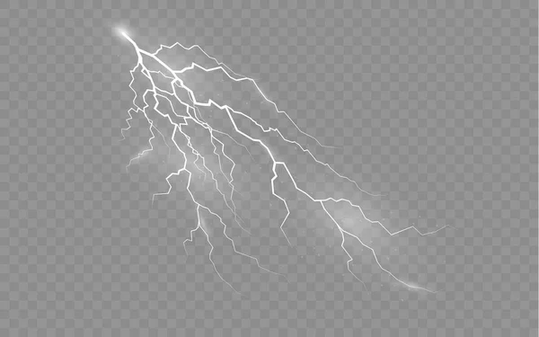Wirkung von Blitz, Beleuchtung, Reißverschlüssen. — Stockvektor