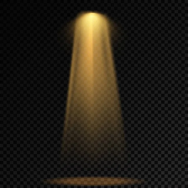 Набор желтого прожектора, светового эффекта проектора. — стоковый вектор