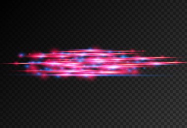 Kırmızı, mavi lazer ışınları, yatay ışık çizgisi.