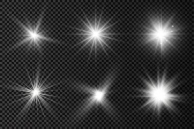 Parlayan beyaz ışık, patlayan güneş ışınları..