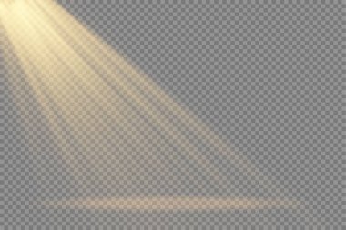 Sarı spot ışığı, projektör ışığı efekti.