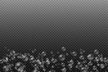 Bir dizi gerçekçi renkli sabun köpüğü.. 