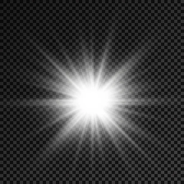Parlayan beyaz ışık, patlayan güneş ışınları..