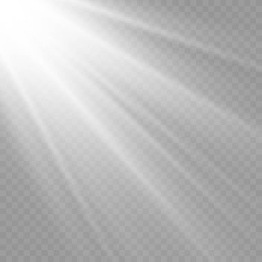 Güneş ışığı, güneş ışınları, beyaz ışık. 