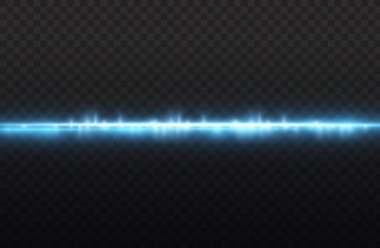 Lazer ışınları, yatay mavi ışık çizgileri..