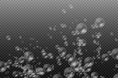 Bir dizi gerçekçi renkli sabun köpüğü.. 