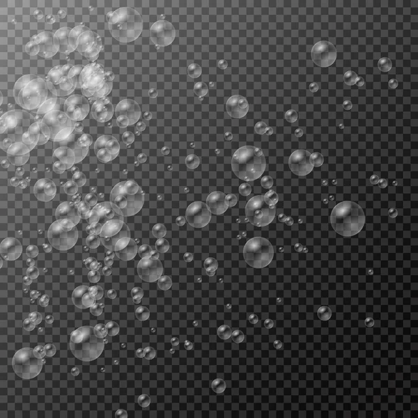 Bir dizi gerçekçi renkli sabun köpüğü.. 