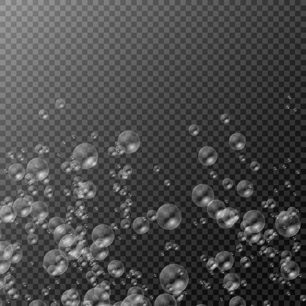 Bir dizi gerçekçi renkli sabun köpüğü.. 