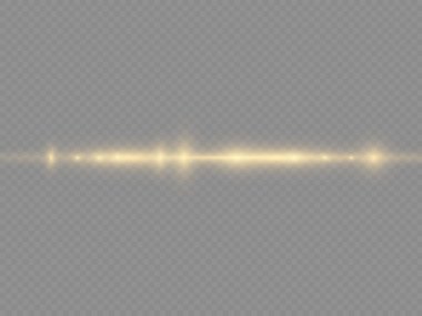 Yatay ışık ışınları, parlayan sarı ışınlar, parıldayan ışınlar..