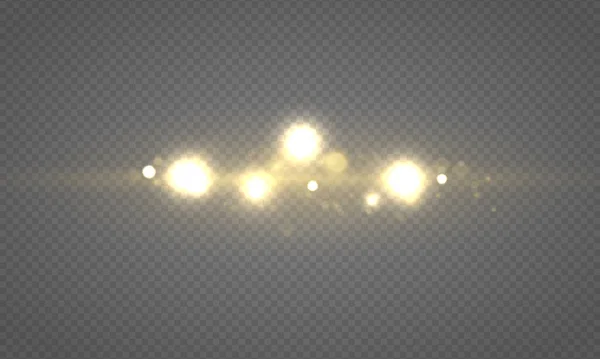 Licht abstract gloeiende bokeh lichten, magisch stof. — Stockfoto