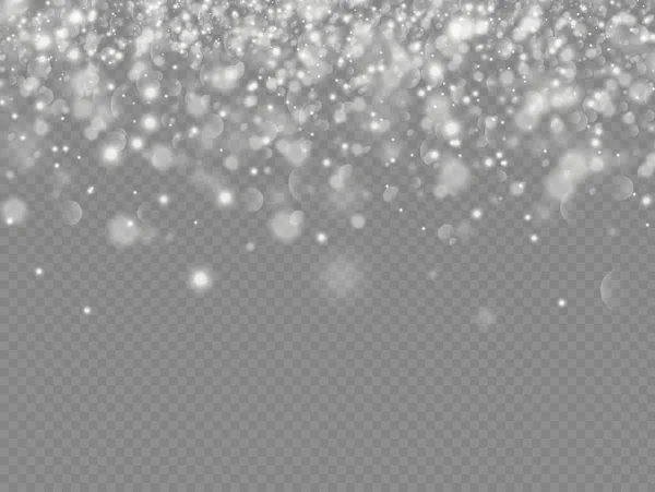 Witte stofvonken en ster, lichteffect. — Stockfoto