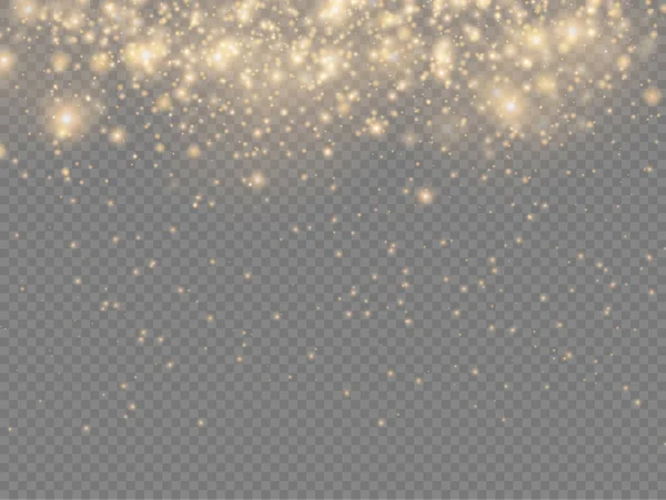 Işıltılı altın sihirli sarı toz ışığı bokeh