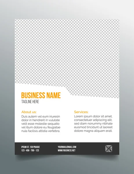 Business poster template - simple clean design — Stock Vector