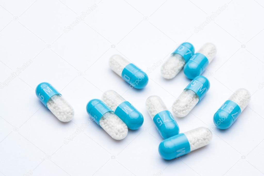 Pills isolated