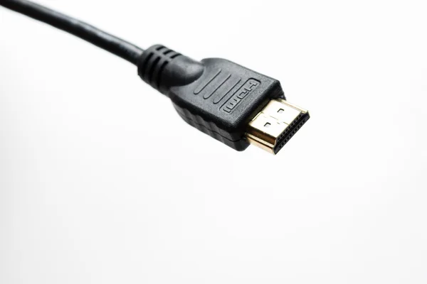 Cabo HDMI isolado plug — Fotografia de Stock