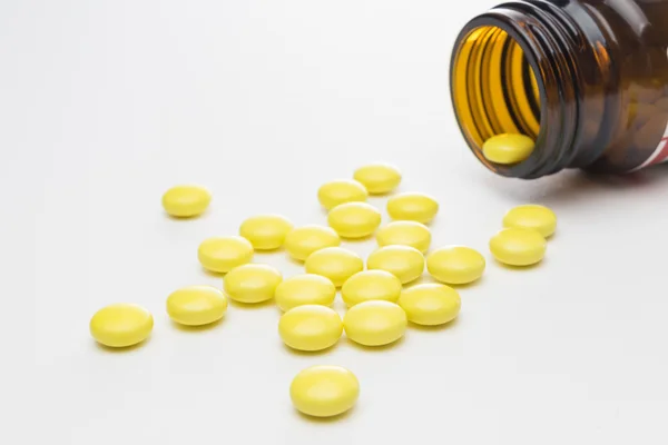 Close up of pharmaceutical drugs - pills — Stock Photo, Image