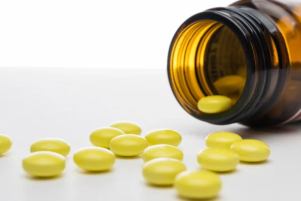 Close up of pharmaceutical drugs - pills — Stock Photo, Image
