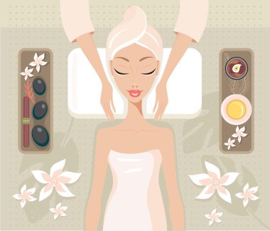 kadın rahatlatıcı spa Salonu