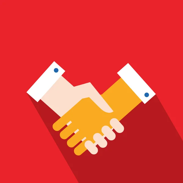 Handshake Partnership Concept de afaceri de succes — Vector de stoc