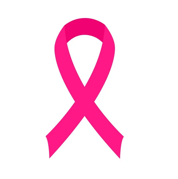 Nastro Rosa Prevenzione Sensibilizzazione Del Cancro Seno Ottobre Giornata Internazionale — Vettoriale Stock