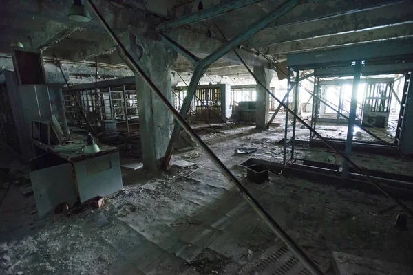 Verlassenes Kommandozentrale Gebäude Duga Antennenkomplex Sowjetische Überreste Des Kalten Krieges — Stockfoto