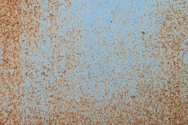 Acier Peint Bleu Avec Taches Rouillées Texture Métallique Rouillée Grunge — Photo