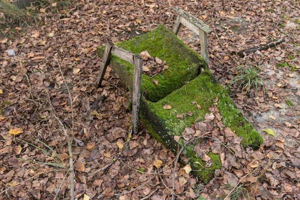 Rotten Chair Ghost Town Pripyat Post Apocalyptic City Autumn Season — Foto de Stock