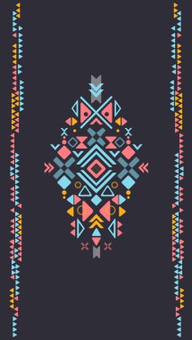 Boho Aztek süsleme yazdırma eps8