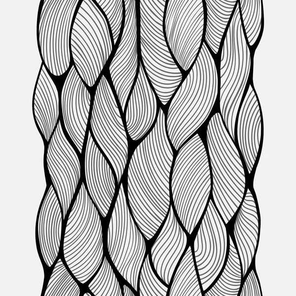 Ondulations doodle motif sans couture eps10 — Image vectorielle