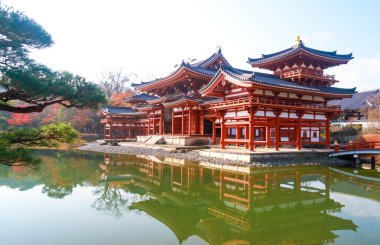 byodo içinde tapınak sabahları. Kyoto, Budist tapınağı, Unesco W