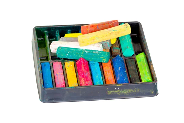 Craie Pastels Set pour dessin d'art Scrapbooking isolé sur blanc — Photo