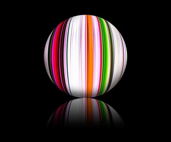 Boules de couleur sur fond noir — Photo