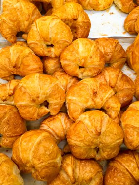 Kruvasan ekmek: tatlı fl yapılan bir Fransız hilal şeklinde rulo