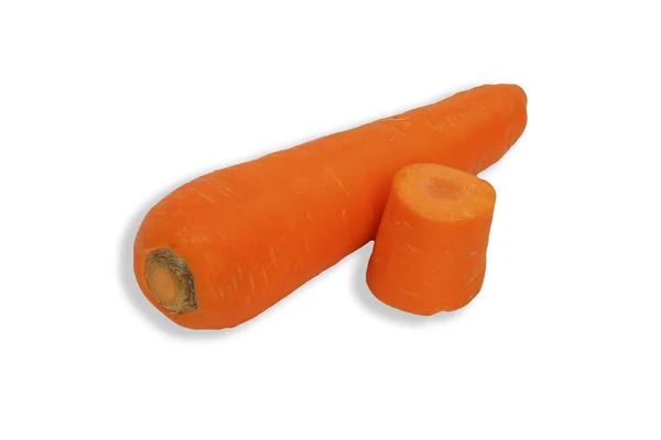 Mrkev: zúžení oranžové kořen jedí jako zelenina — Stock fotografie