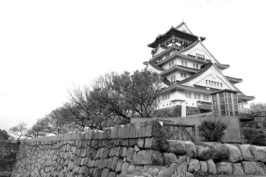 osaka Castle : Osaka Castle is a Japanese castle clipart