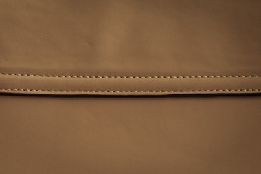 Kahverengi deri dikiş ile arka plan