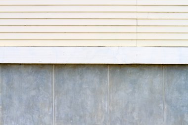 Beton duvar ve ahşap duvar arka plan