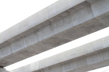Elektrikli tren için beton yol