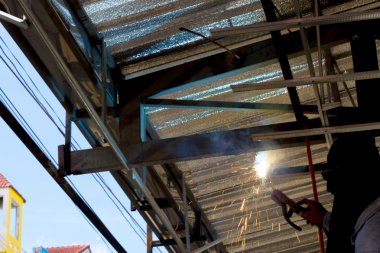 Çatıya kaynak eser