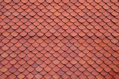 Tayland tapınağında kil kiremit çatı dokusu