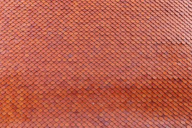 Tayland tapınağında kil kiremit çatı dokusu