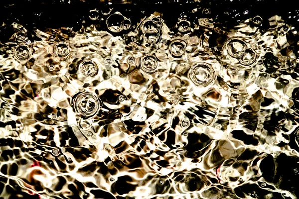 Fundo abstrato da bolha na superfície da água — Fotografia de Stock