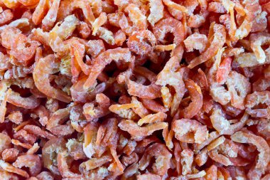 kurutulmuş karides yakın çekim