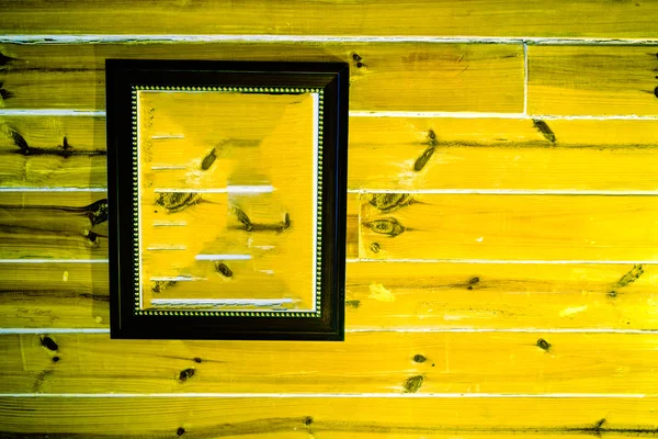 Pared de madera con foto fija de madera en la pared — Foto de Stock