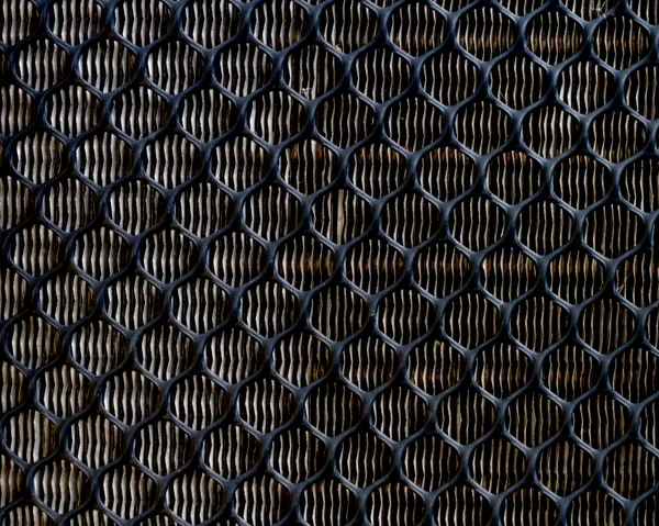 Siyah plastik net kafes koruma — Stok fotoğraf