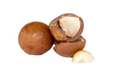 Beyaz arka plan üzerinde Avokado tohum