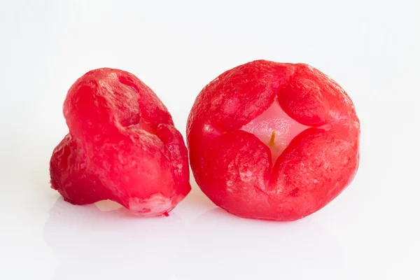 Rosa manzana en el fondo blanco — Foto de Stock