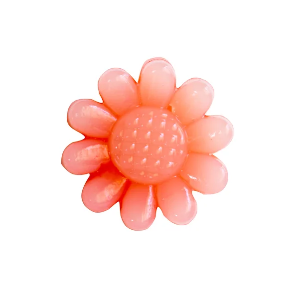 Gelée bonbons forme de fleur isolé sur fond blanc . — Photo