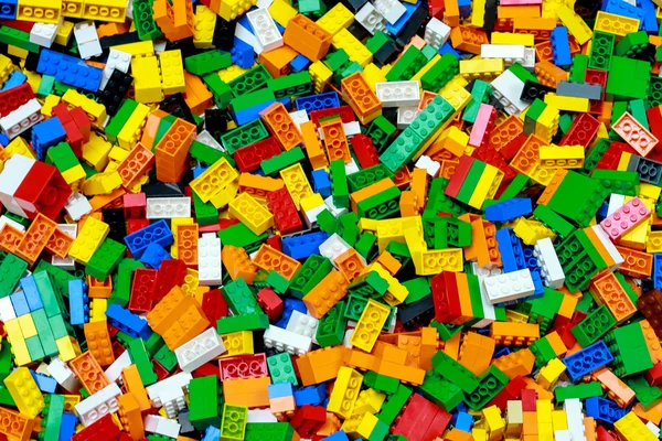 Blocs jouets en plastique — Photo