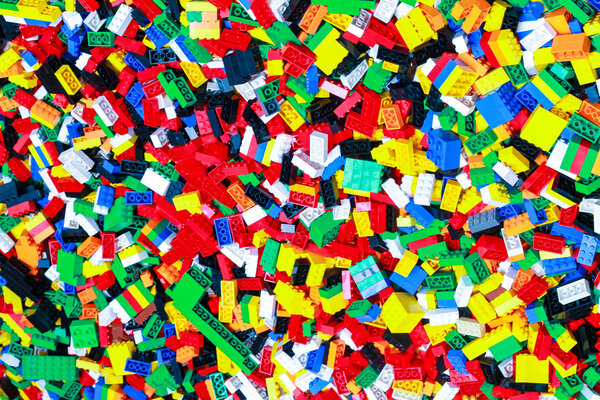 plastic toy blocks